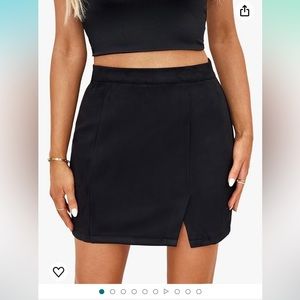 Suede mini skirt NWT